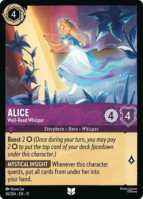 Alice, Well-Read Whisper (0036) - Cold Foil
