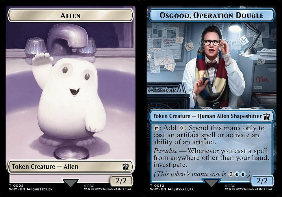 Alien (0002) // Osgood, Operation Double (0032) Double-Sided Token (TWHO) - Foil