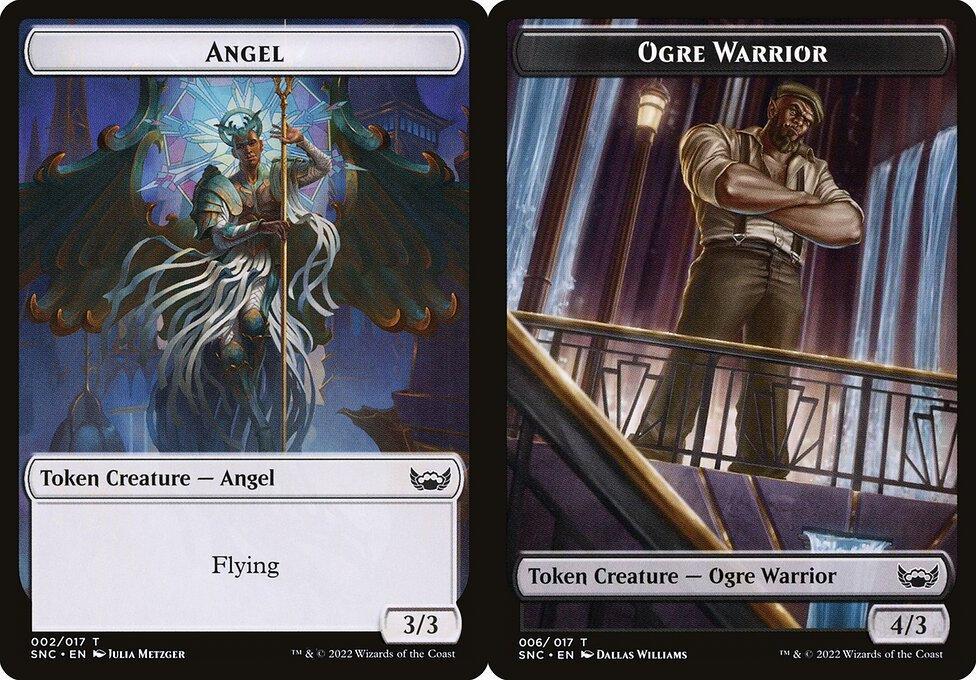 Angel (002) // Ogre Warrior (006) Double-Sided Token (TSNC) - Foil
