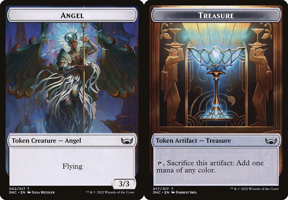 Angel (002) // Treasure (017) Double-Sided Token (TSNC) - Foil