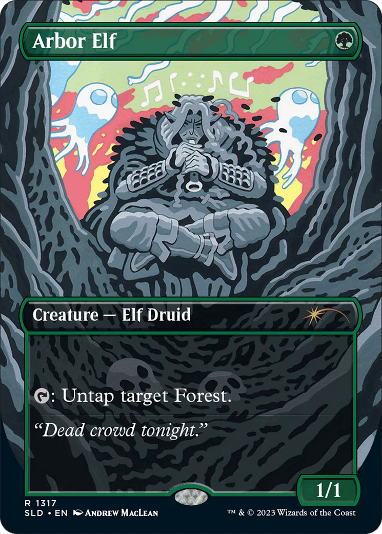 Arbor Elf (1317) (Borderless) (SLD) - Foil