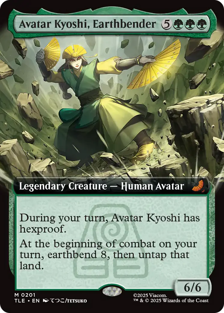 Avatar Kyoshi, Earthbender (0201) (Extended Art) (TLE) - Foil