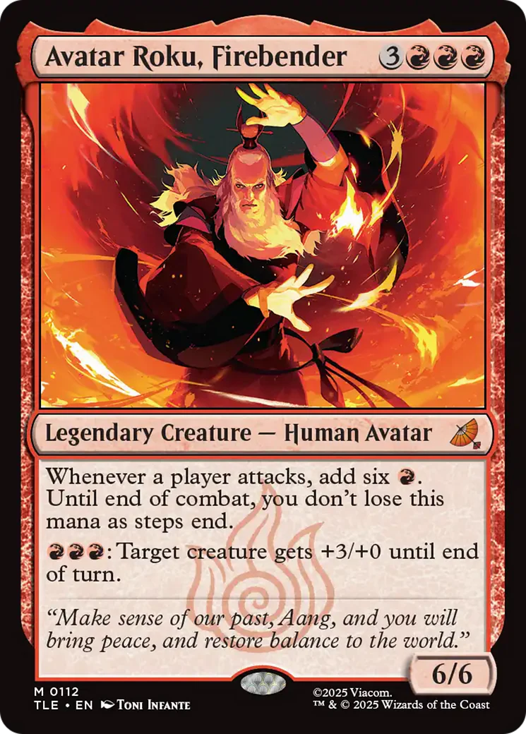 Avatar Roku, Firebender (TLE) - Foil