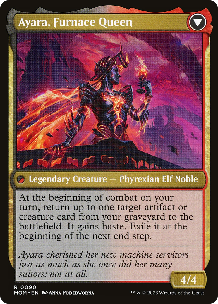 Ayara, Widow of the Realm // Ayara, Furnace Queen (0090) (Promo Pack) (PMOM) - Image 2