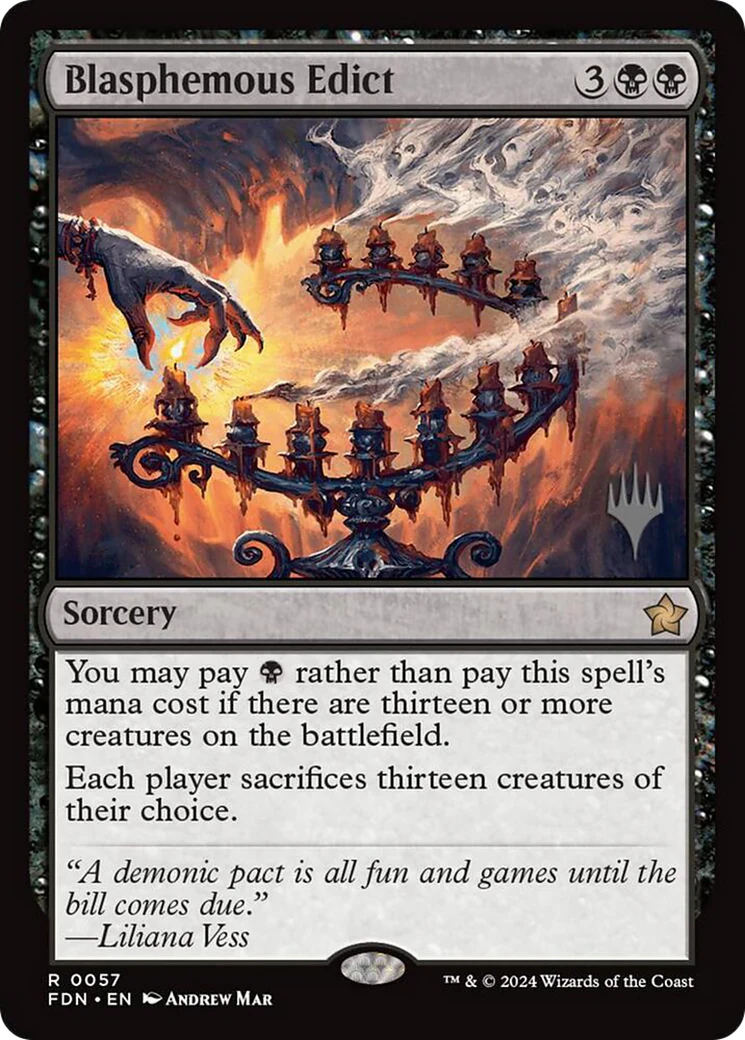 Blasphemous Edict (0057) (Promo Pack) (PFDN) - Foil