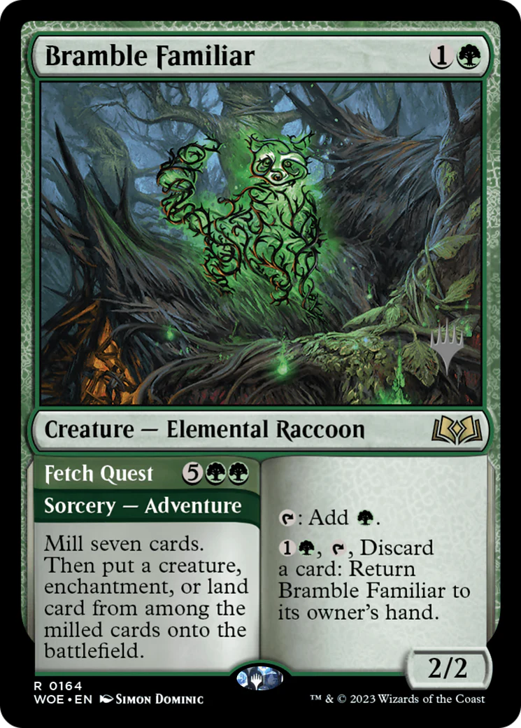 Bramble Familiar // Fetch Quest (0164) (Promo Pack) (PWOE) - Foil