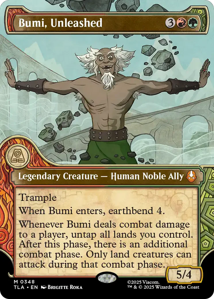 Bumi, Unleashed (0348) (Elemental Frame) (TLA) - Foil