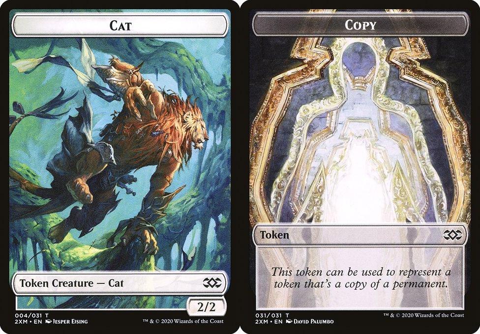 Cat (004) // Copy (031) Double-Sided Token (T2XM) - Foil