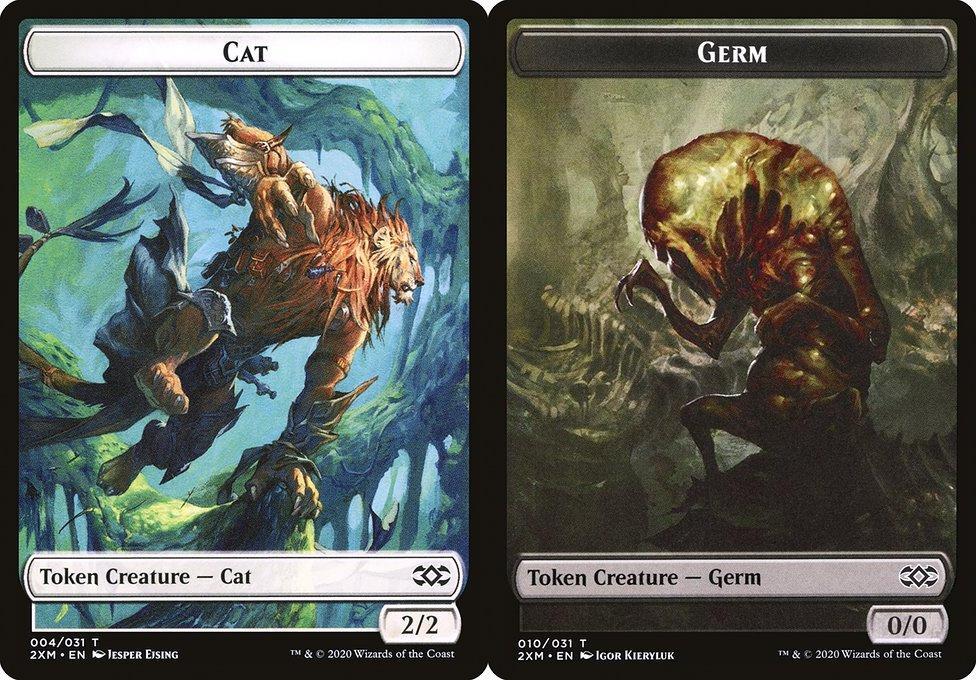 Cat (004) // Germ (010) Double-Sided Token (T2XM) - Foil