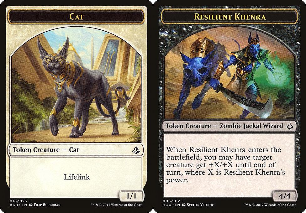 Cat (016) // Resilient Khenra (006) Double-Sided Token (TAKH)