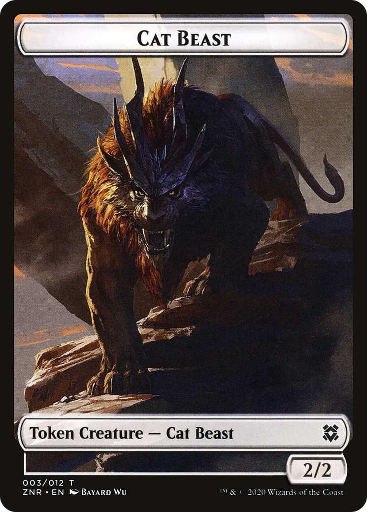 Cat Beast Token (003) (TZNR)