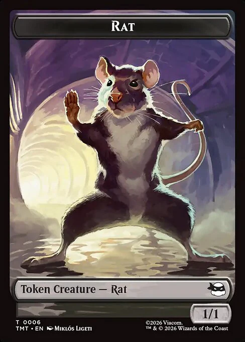 Clue (0002) // Rat (0006) Double-Sided Token (TTMC) - Image 2