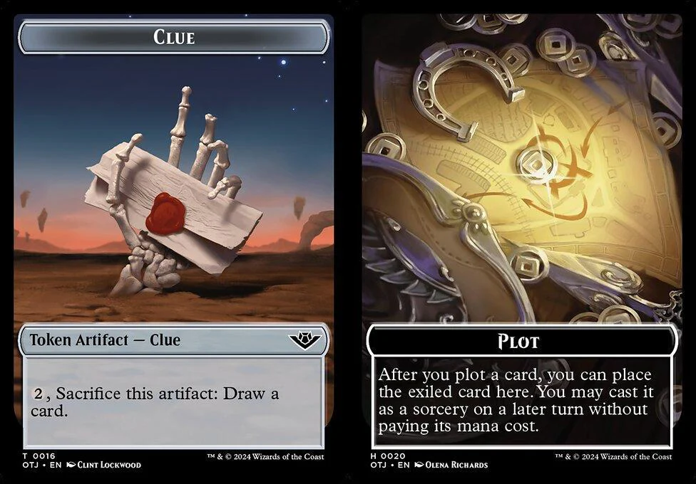 Clue (0016) // Plot (0020) Double-Sided Token (TOTJ)