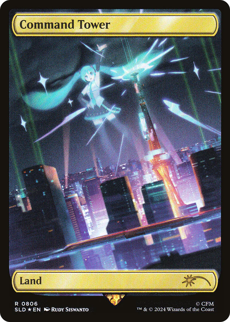Command Tower (0806) (Textless) (SLD) - Rainbow Foil