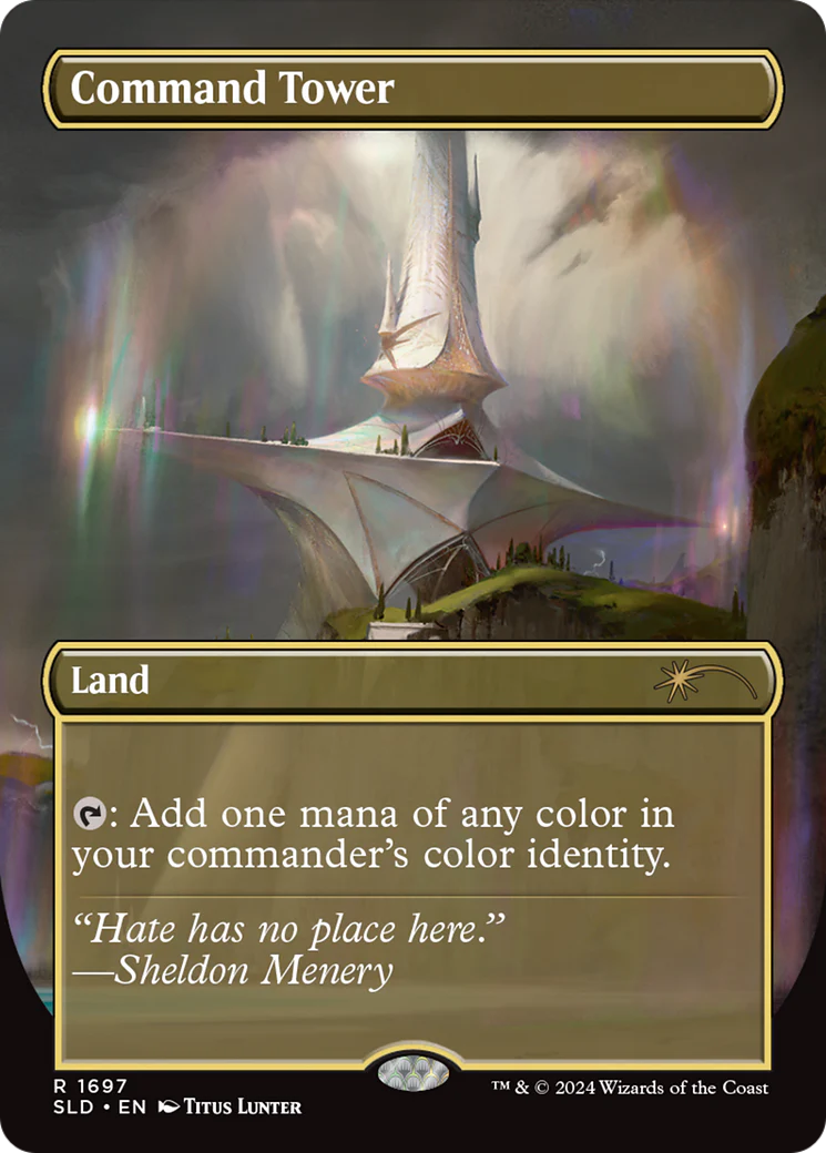 Command Tower (1697) (Borderless) (SLD) - Foil