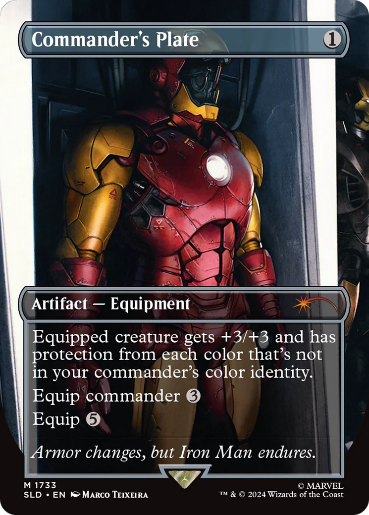 Commander's Plate (1733) (Borderless) (SLD) - Foil