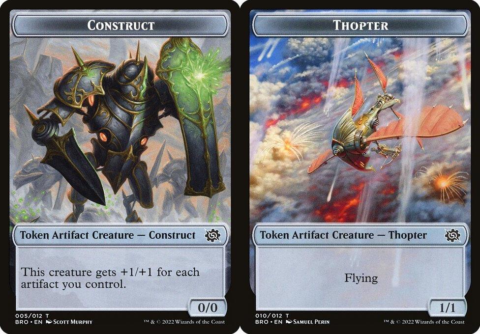 Construct (005) // Thopter (010) Double-Sided Token (TBRC)