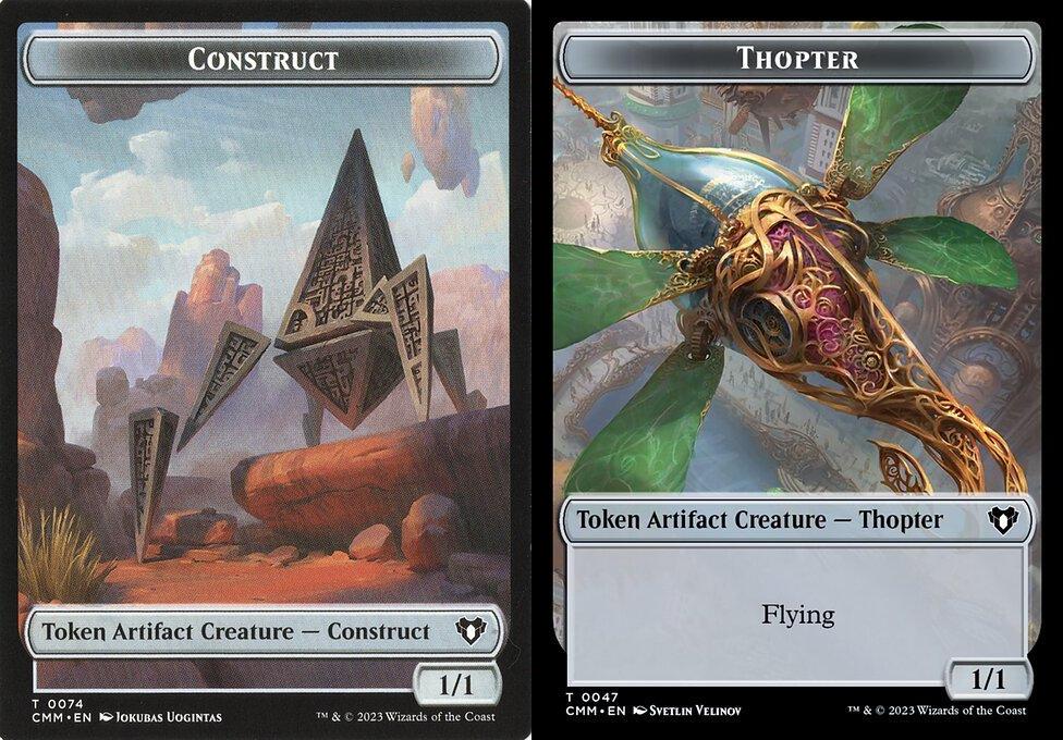 Construct (0074) // Thopter (0047) Double-Sided Token (TCMM)