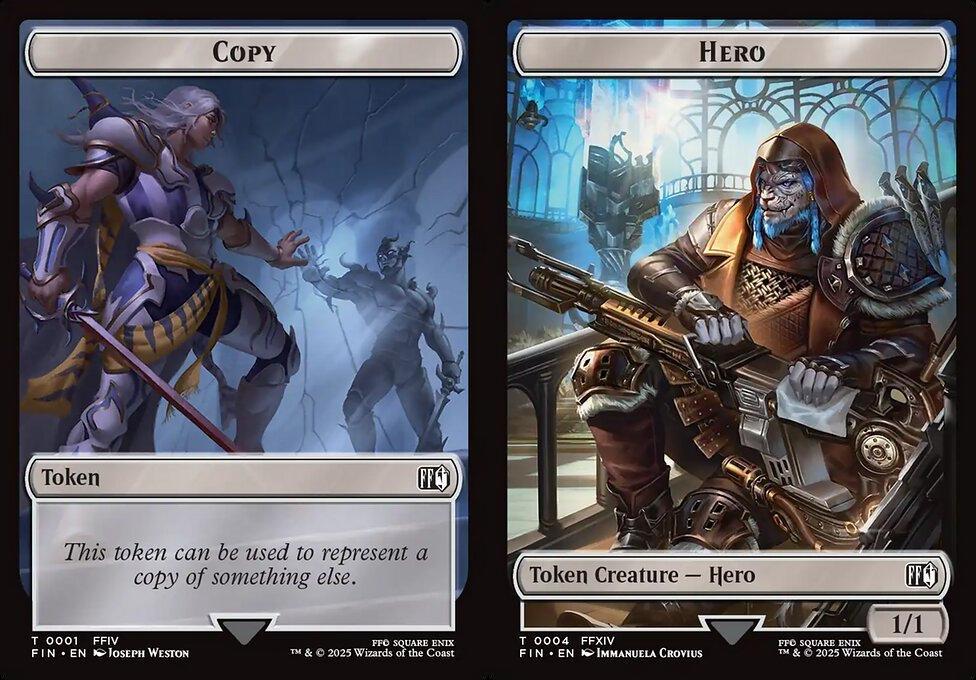 Copy (0001) // Hero (0004) Double-Sided Token (TFIN) - Foil