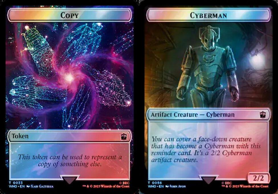 Copy (0033) // Cyberman (0056) Double-Sided Token (TWHO) - Surge Foil