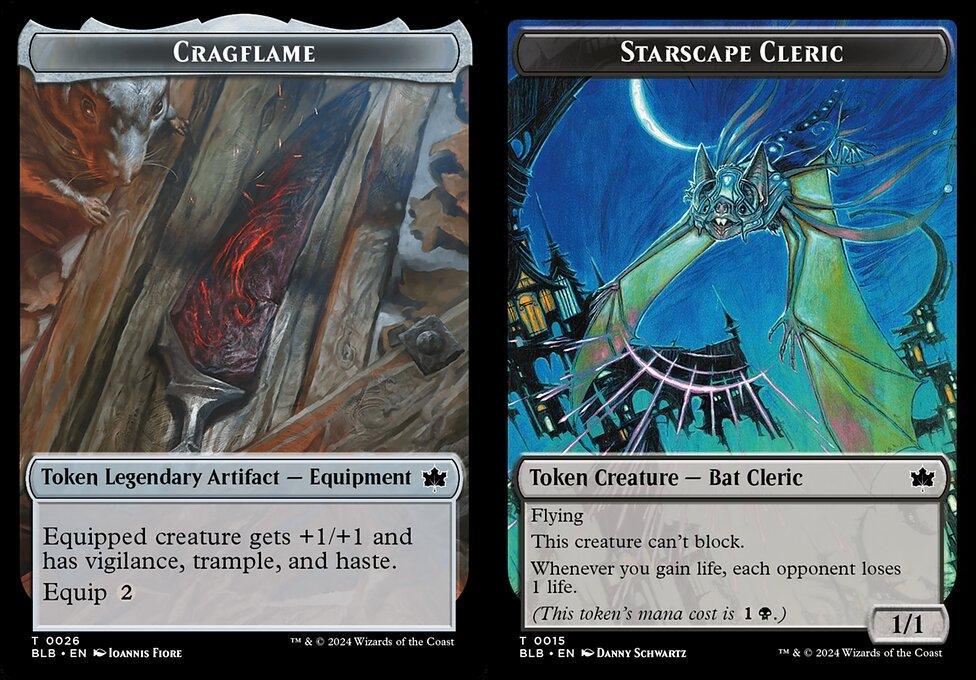 Cragflame (0026) // Starscape Cleric (0015) Double-Sided Token (TBLB) - Foil