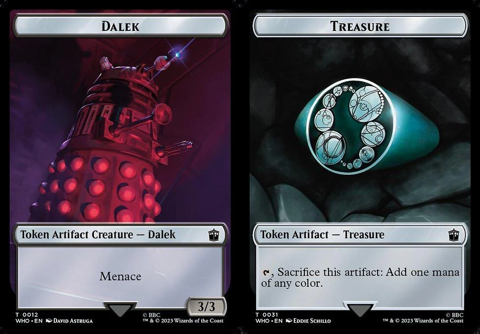 Dalek (0012) // Treasure (0031) Double-Sided Token (TWHO) - Foil