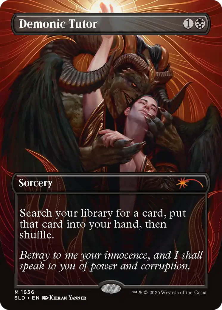 Demonic Tutor (1856) (Borderless) (SLD)