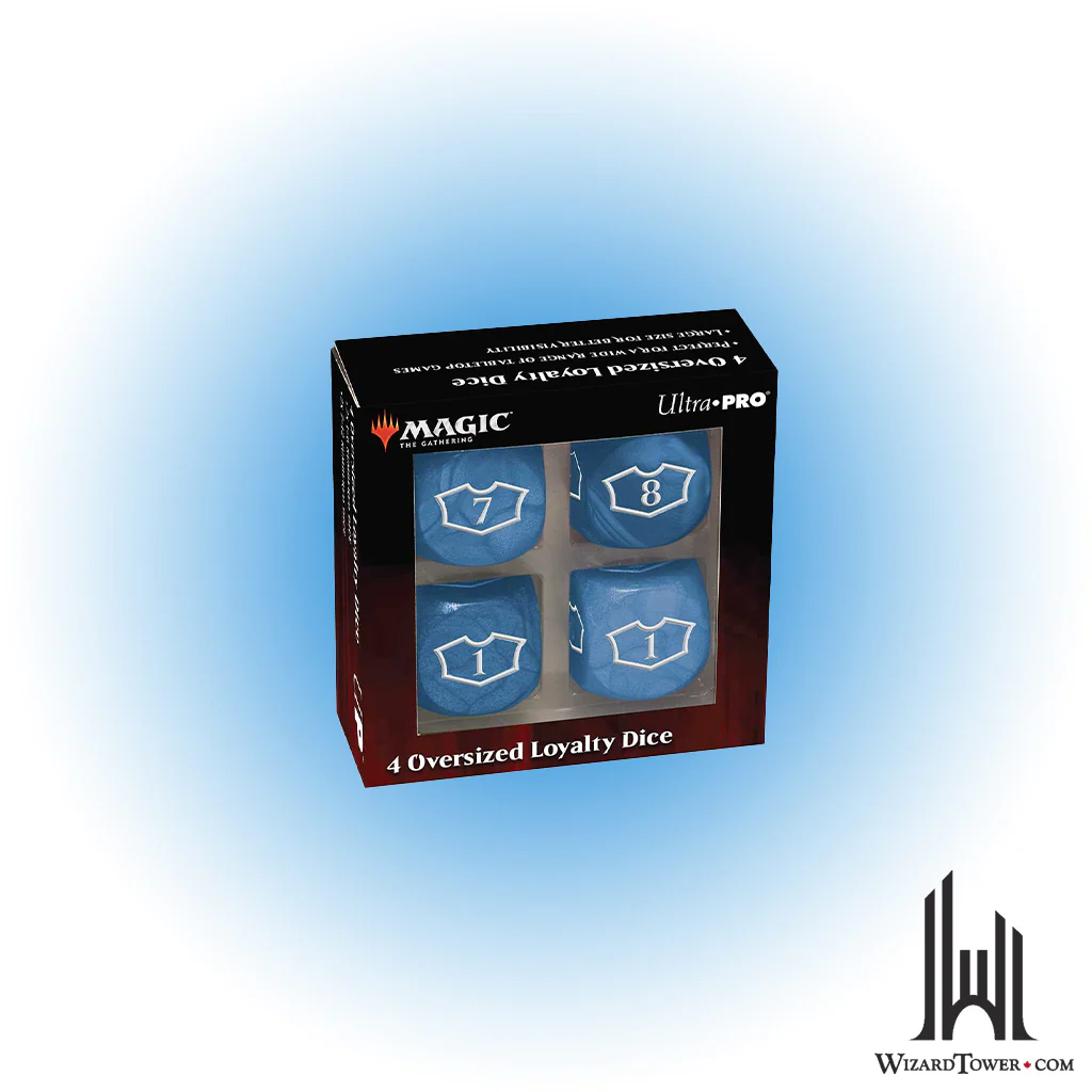 Dice Set - Blue Oversized Loyalty Dice - Set of 4