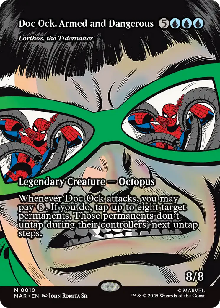 Doc Ock, Armed and Dangerous [Lorthos, the Tidemaker] (0010) (Borderless) (MAR) - Foil