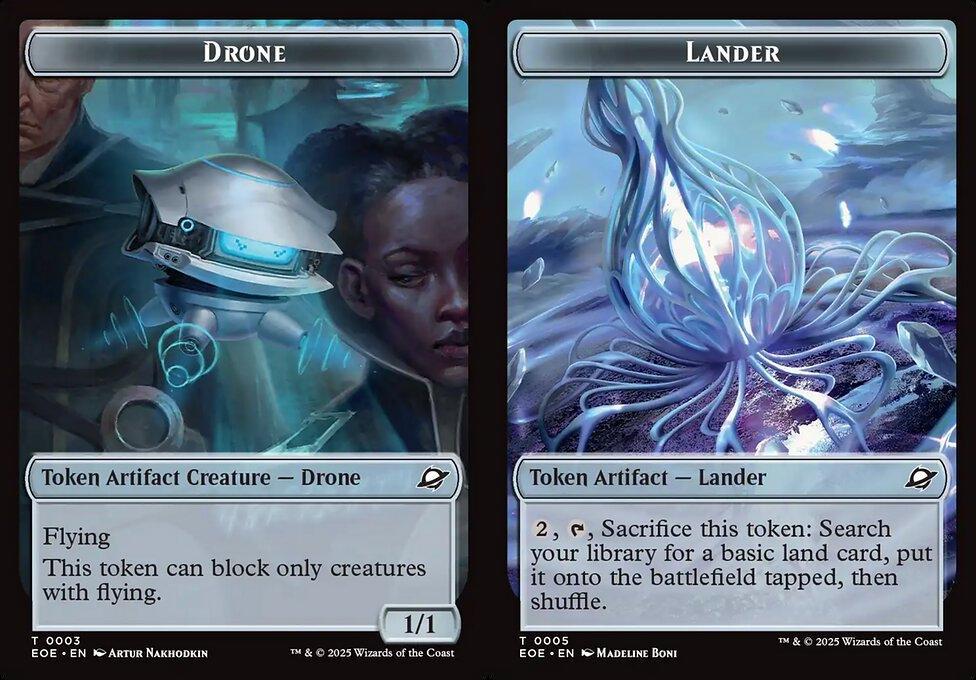 Drone (0003) // Lander (0005) Double-Sided Token (TEOE)
