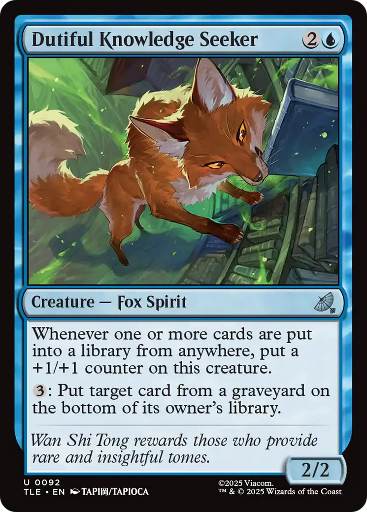 Dutiful Knowledge Seeker (TLE) - Foil
