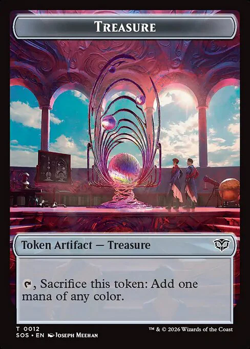 Elemental (0002) // Treasure (0012) Double-Sided Token (TSOS) - Image 2