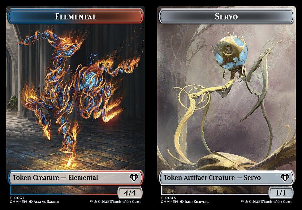 Elemental (0037) // Servo (0045) Double-Sided Token (TCMM) - Foil