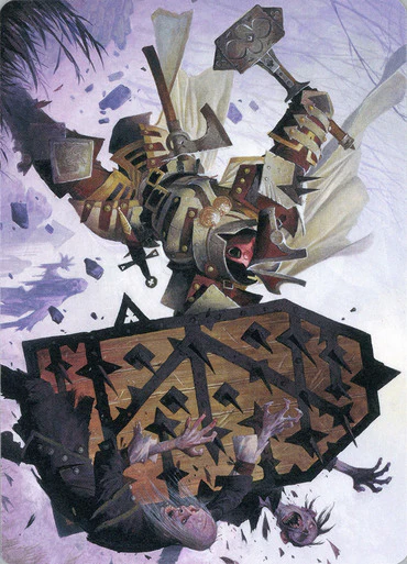 Estwald Shieldbasher (9/81) Art Card (AVOW)