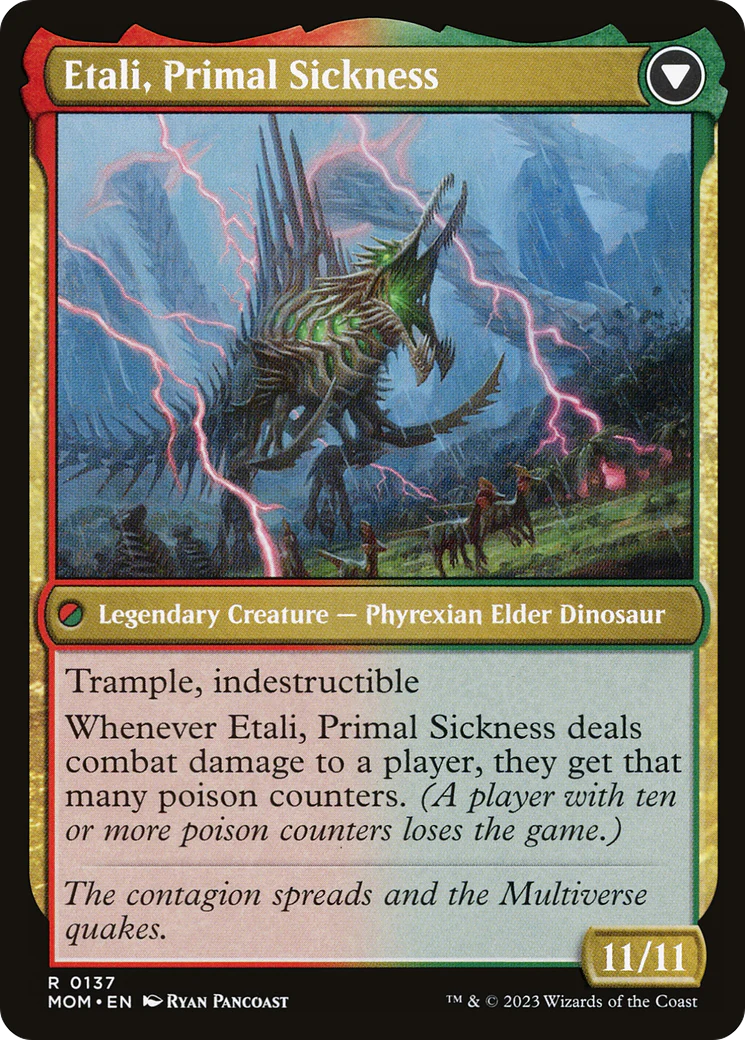 Etali, Primal Conqueror // Etali, Primal Sickness (0137) (Promo Pack) (PMOM) - Foil - Image 2