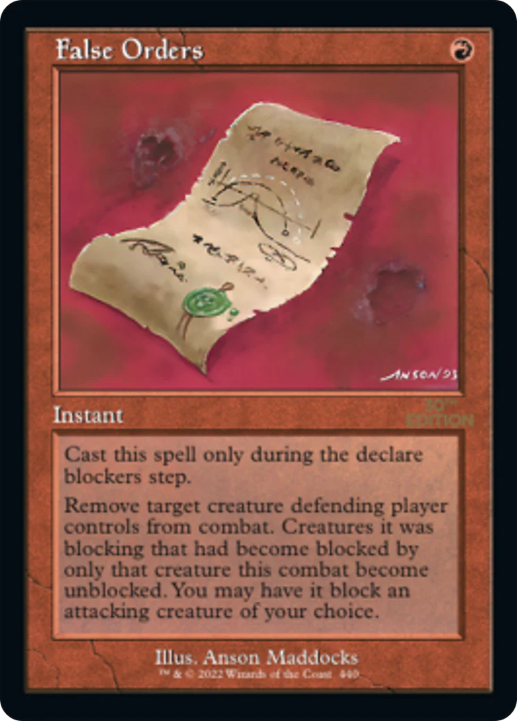 False Orders (Retro Frame) (30A)