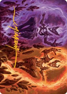 Fire Covenant (52/54) Art Card (AECL) - Gold-Stamped Signature