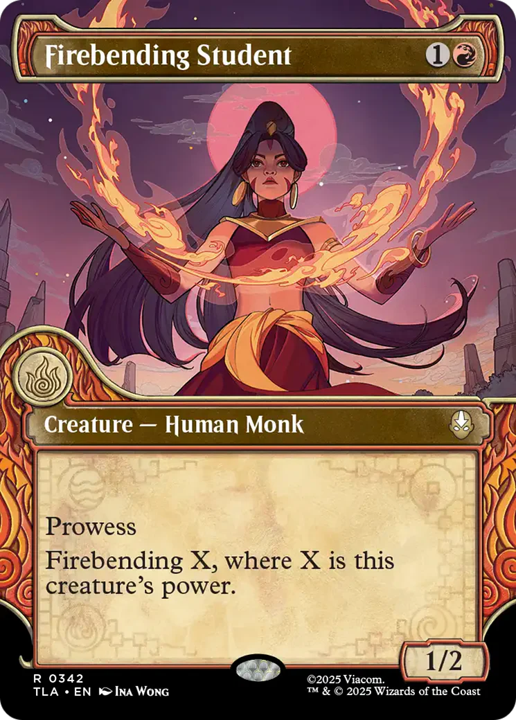 Firebending Student (0342) (Elemental Frame) (TLA) - Foil