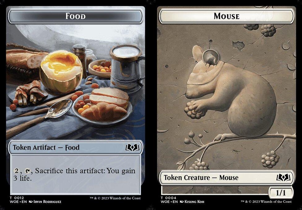 Food (0012) // Mouse (0004) Double-Sided Token (TWOE) - Foil