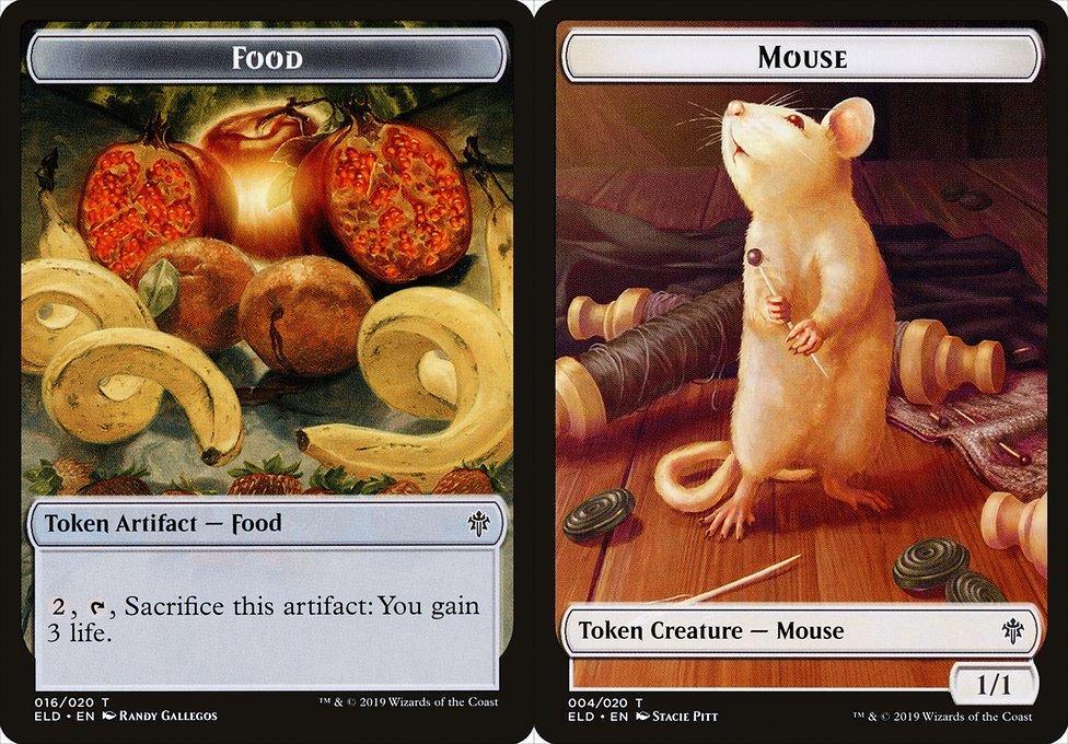 Food (016) // Mouse (004) Double-Sided Token (TELD) - Foil
