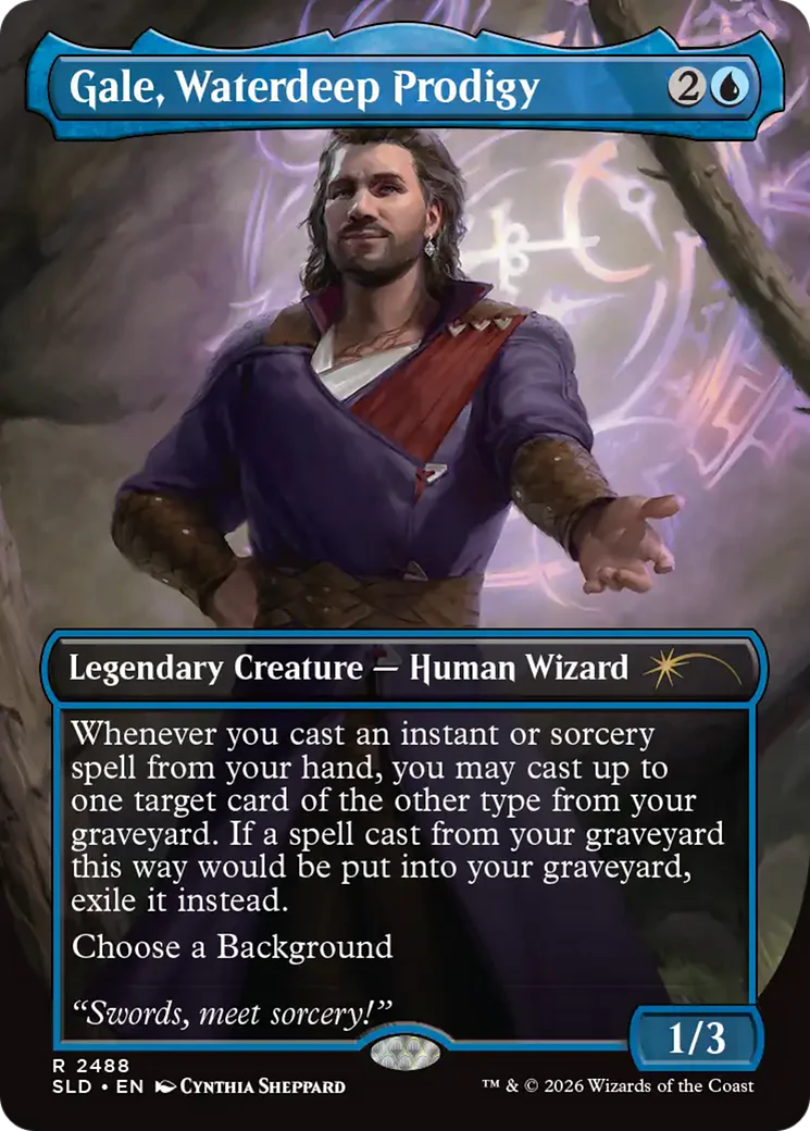 Gale, Waterdeep Prodigy (2488) (Borderless) (SLD)