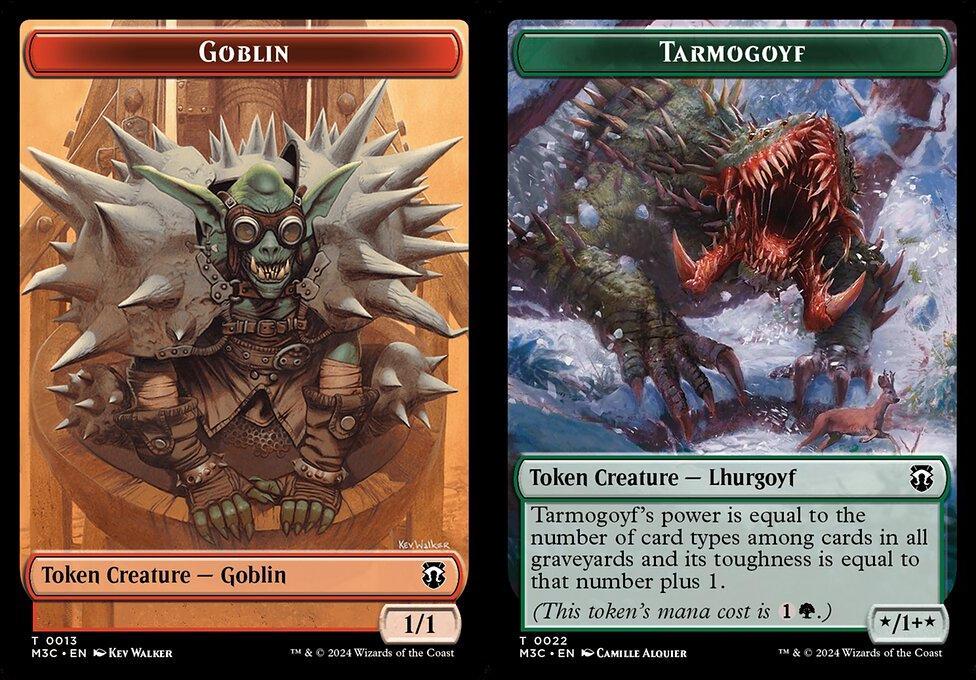 Goblin (0013) // Tarmogoyf (0022) Double-Sided Token (TM3C)