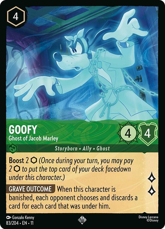 Goofy, Ghost of Jacob Marley (0083) - Cold Foil