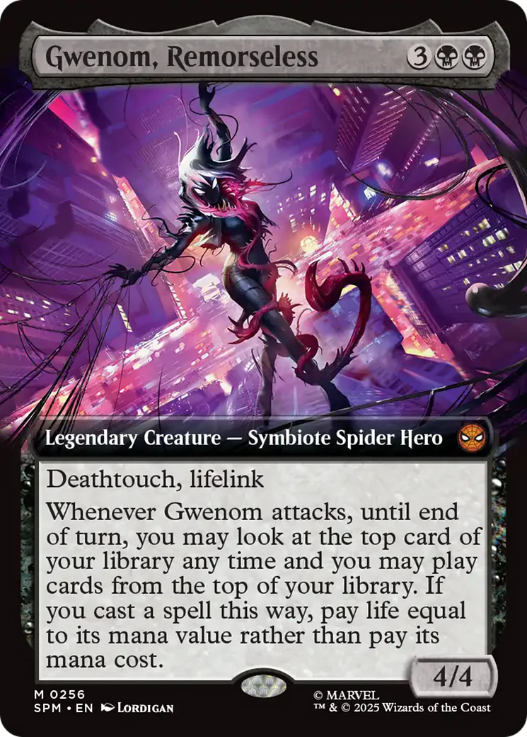 Gwenom, Remorseless (0256) (Extended Art) (SPM) - Foil