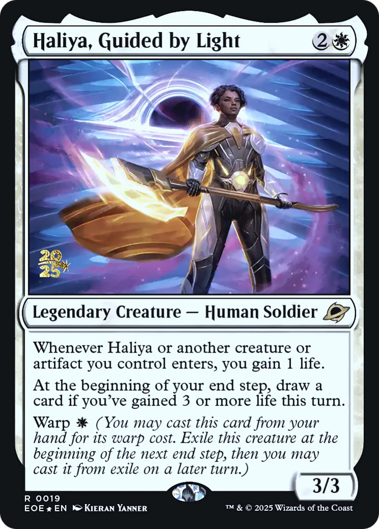 Haliya, Guided by Light (0019) (Prerelease) (PEOE) - Foil