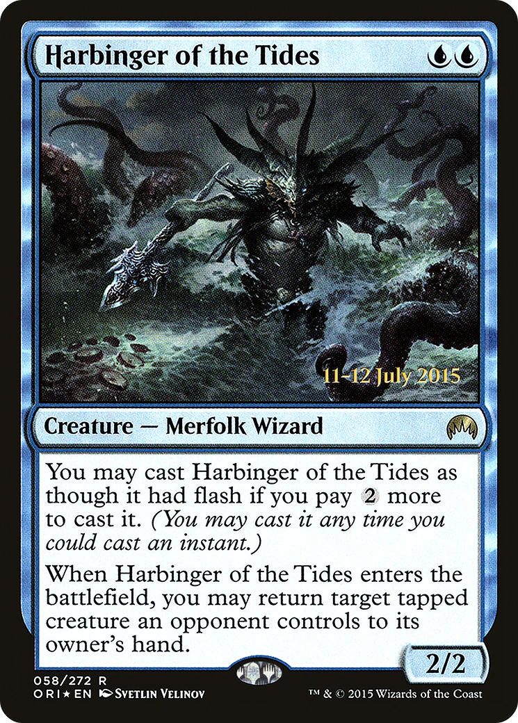 Harbinger of the Tides (058) (Prerelease) (PORI) - Foil