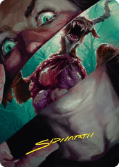Hauntwoods Shrieker (40/54) Art Card (ADSK) - Gold-Stamped Signature