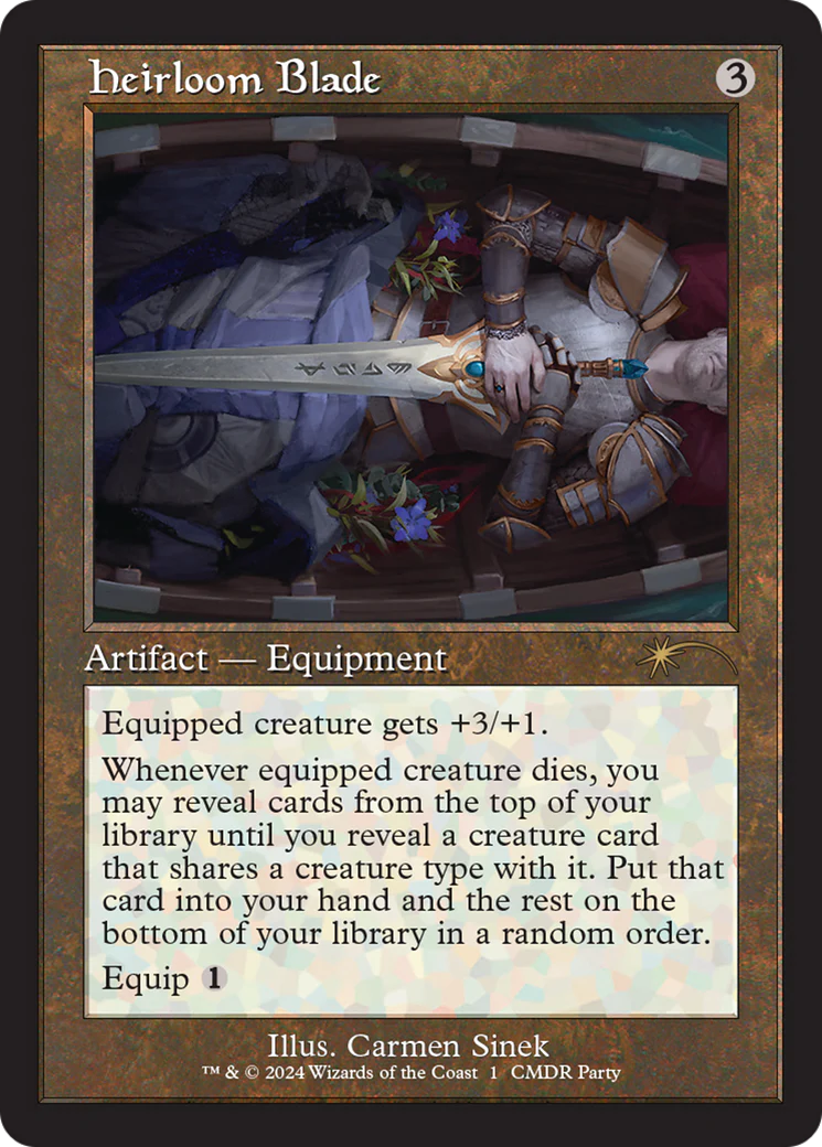 Heirloom Blade (001) (Commander Party) (Retro Frame) (PW24) - Foil