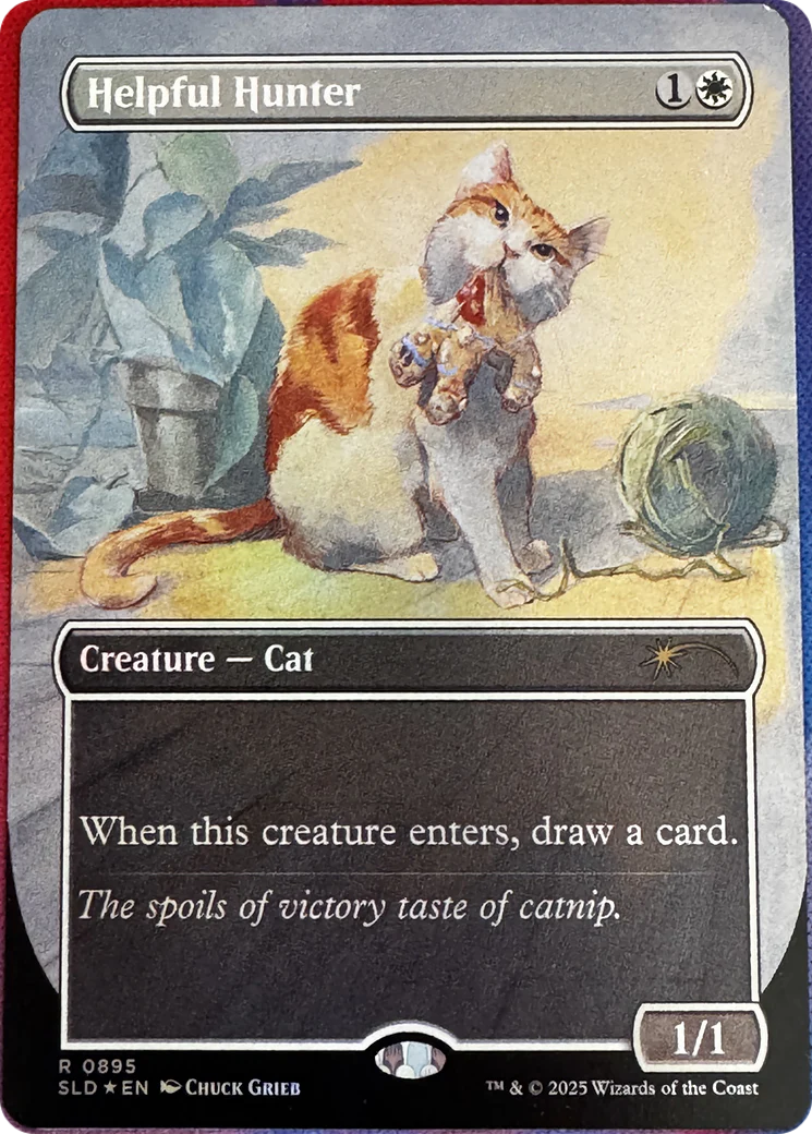 Helpful Hunter (0895) (Borderless) (SLD) - Foil