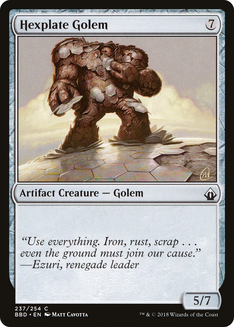 Hexplate Golem (BBD) - Foil